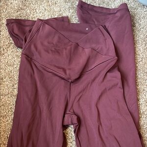 Aerie crossover flare leggings